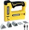 Electric Staple Gun, 5 in 1 Cordless Staple Gun for Upholstery with 1200 5/16" Staples, 600 1/2" U-Shape Staples, 600 19/32” pin Nails, 60019/32” Nails and 1 USB Charger Cable